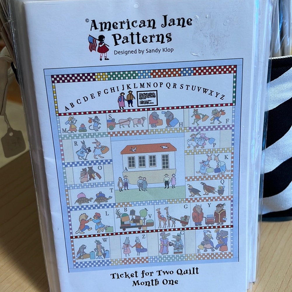 American Jane Patterns Ticket for Two Quilt 12 months sewing pattern